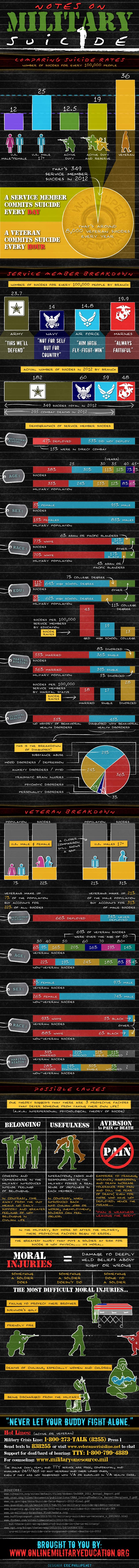 US Military Suicide 2012-Infographic