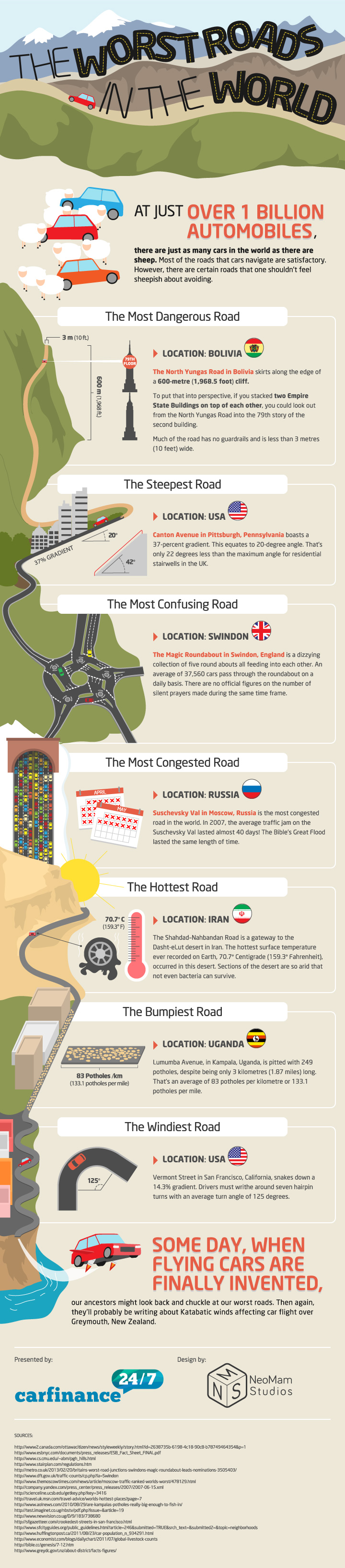 Roads to Avoid-Infographic